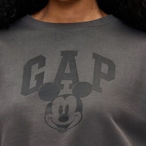 GAPxDisney Cropped Grey Sweatshirt